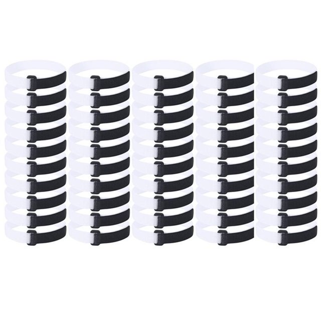 Visland 50 Pcs Sangles de Filet de But de Soccer avec Ruban de Fixation Réutilisables Taille Compacte Portable Faciles à Installer Sangles de Filet de But
