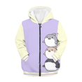 thumbnail image 3 of FUIALDOLG 8-10 Years Boys Zip Up Hoodies Kids Cartoon Sharks Purple Graphic Hooded Sweatshirt with Pockets Casual Winter Jackets, 3 of 7