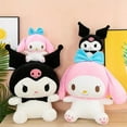 thumbnail image 4 of cartoonstore Kuromi My Melody Plush Toy, 75CM, Birthday, Short Plush, PP Cotton, 4 of 26