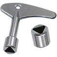 thumbnail image 1 of Paquete de 2 llaves triangulares de 9 mm con interruptor de llave triangular para elevador eléctrico de gas de emergencia, 1 of 5