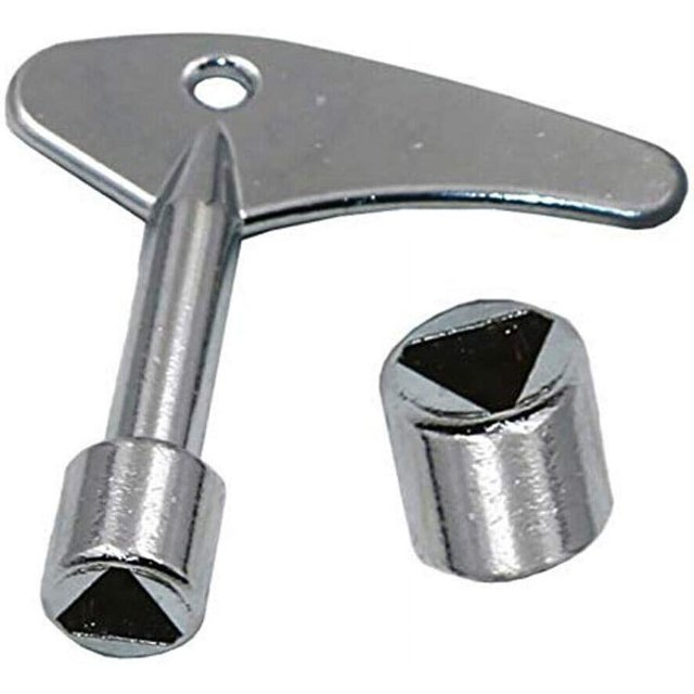 Paquete de 2 llaves triangulares de 9 mm con interruptor de llave triangular para elevador eléctrico de gas de emergencia