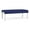 OpenHous Cobalt, variant on Waterfall Reception Waiting Room 2-Seat Bench Dark / Silver Steel / Navy Blue