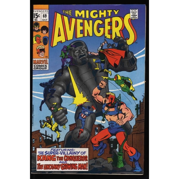 Avengers #69 VF- 7.5 1st Grandmaster Squadron Sinister! Kang! Comic Book