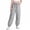 Gray, variant on Girls Cargo Pants Elastic Waist Drawstring Tapered Jogger Pants with Multi Pockets Lightweight Baggy Streetwear Trackpant 1-14 Years