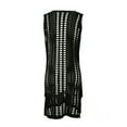 thumbnail image 3 of Sexy Hollow Out Beach Dress Women V Neck Sleeveless Crochet Swimsuit Cover Up Vestidos Female Bathing Suit for Holiday Wear, 3 of 7