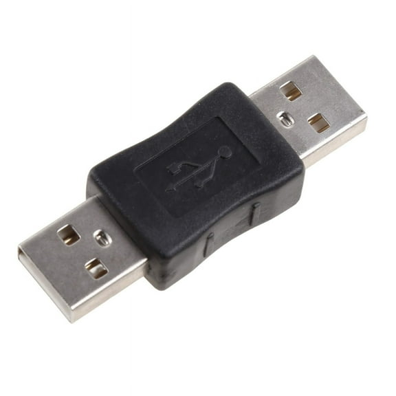 USB 2.0 Male to USB 2.0 Male Adapter, USB2.0 Converter Coupler Extension Extender Connector Convertor, Black