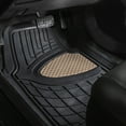 thumbnail image 4 of FH Group New 4pcs Floor Mats Set For Car Truck Mat Set Beige with Free Gift, 4 of 6