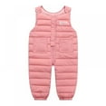 thumbnail image 3 of GYRATEDREAM Infant Baby Boys Girls Sleeveless Winter Warm Jumpsuit Suspender Ski Bib Pants Overalls Trousers 6 Months- 4 Years, 3 of 7