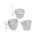 thumbnail image 1 of 3pcs Stainless Steel Colander Kitchen Strainers Spoon Colander Kitchen Pasta Strainer, 1 of 9