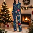 thumbnail image 2 of successthop Christmas Pajamas for Women 2 Piece Tree Long Sleeve Star Shirts Festival Pants Xmas Loungewear with Pockets, 2 of 6