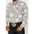 thumbnail image 3 of Men's Cowboy Hardware Bandana Print Long Sleeve Pearl Snap Western Shirt - 125544-010, 3 of 4