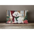 thumbnail image 3 of Carolines Treasures DAC1269PW1216 16 x 12 in. Unisex Bichon Frise Christmas Fabric Decorative Pillow, 3 of 4
