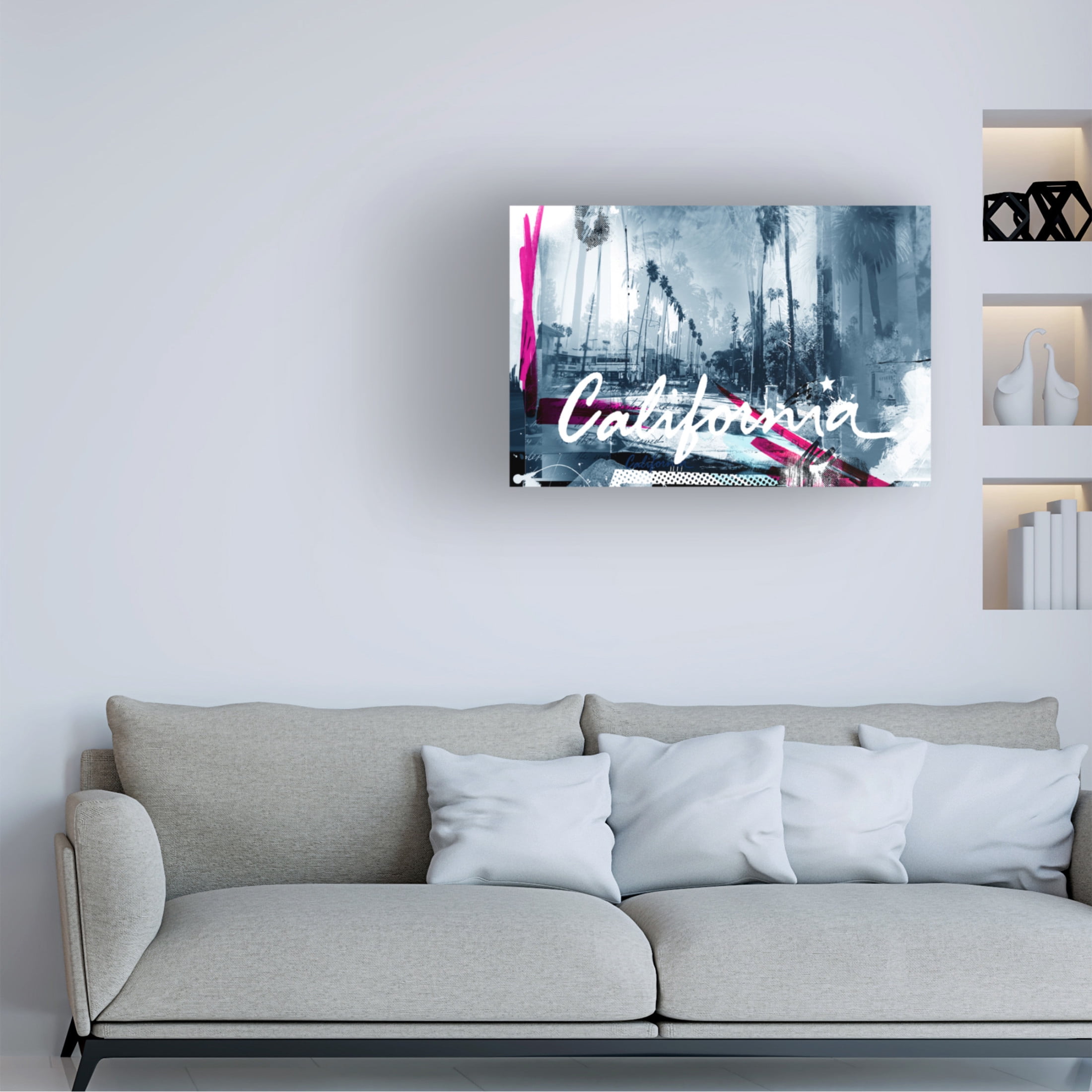 Canvas Wall Art - Teis Albers 'Beverly Hills 4' Wall Art for Living Room, Bedroom, or Office Décor by Trademark Fine Art - 47 x 30 Inches