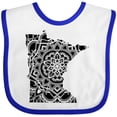 thumbnail image 3 of Inktastic Minnesota Silhouette Mandala Boys or Girls Baby Bib, 3 of 4