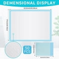 thumbnail image 5 of 50 Pack Disposable Changing Pads,17 x 24 inch Baby Disposable Underpads,Ultra Absorbent Disposable Bed Pads,Diaper Changing Pads,Leak-Proof Breathable Underpads,Waterproof Pets Pee Dogs Pads, 5 of 6