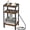 Rustic Brown, variant on Side Table with Charging Station for Small Spaces, 3-Tier End Table with USB Ports & Power Outlets, Narrow End Table Bedside Table Nightstand with Metal Tabletop Tray Storage (Cherry)