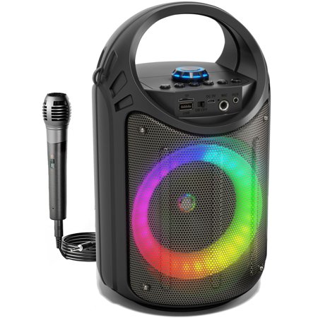 Aursear Karaoke Machine for Kids Adults  Bluetooth Pa Speaker System Singing Machine with Karaoke Microphone