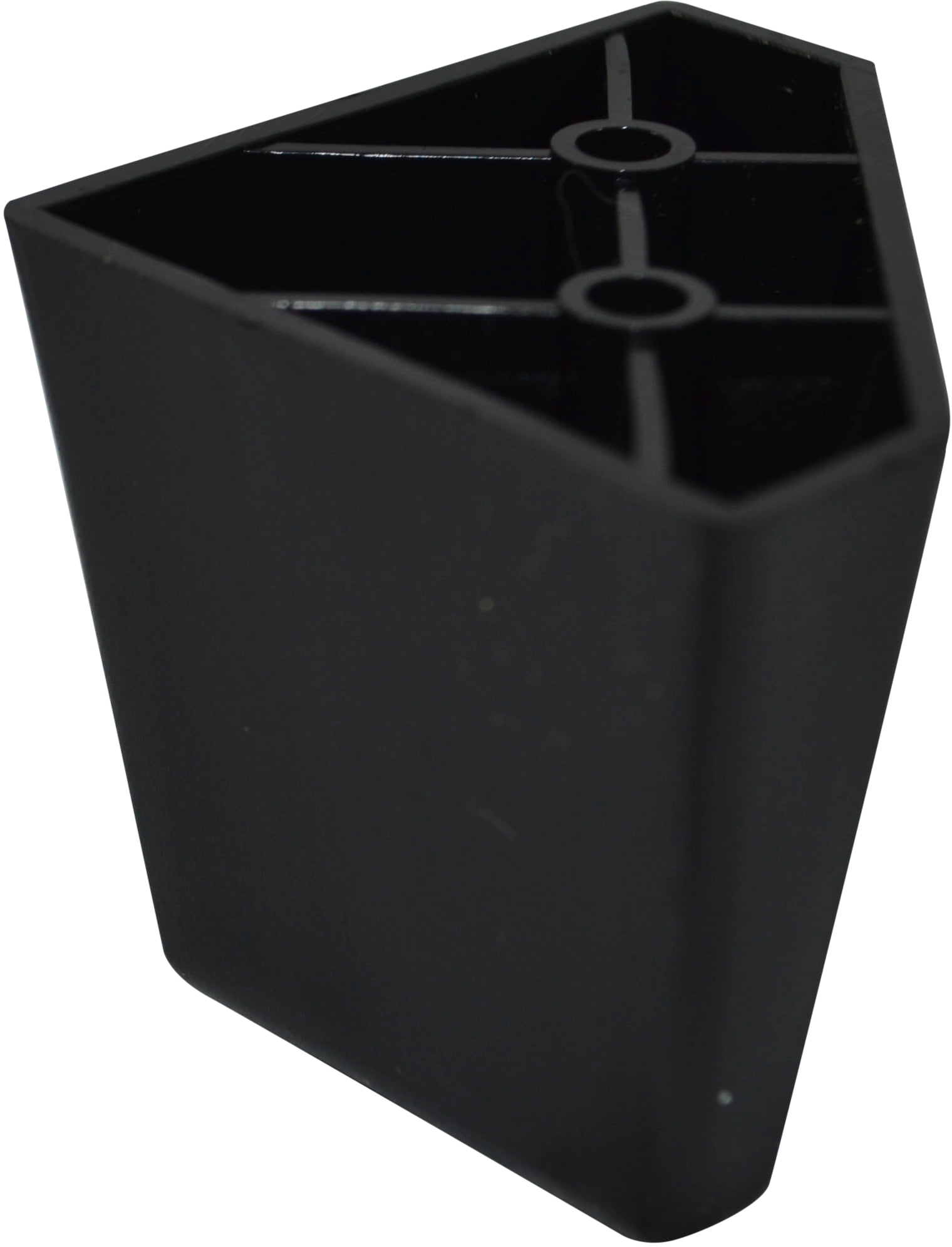Black Plastic Diamond shaped 2.25 Inch Leg For Sofas and Recliners