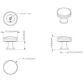 thumbnail image 7 of Jeffrey Alexander 445 Marie 1-1/4" Round Concave Edge Flat Mushroom Cabinet Knob / Drawer, 7 of 7