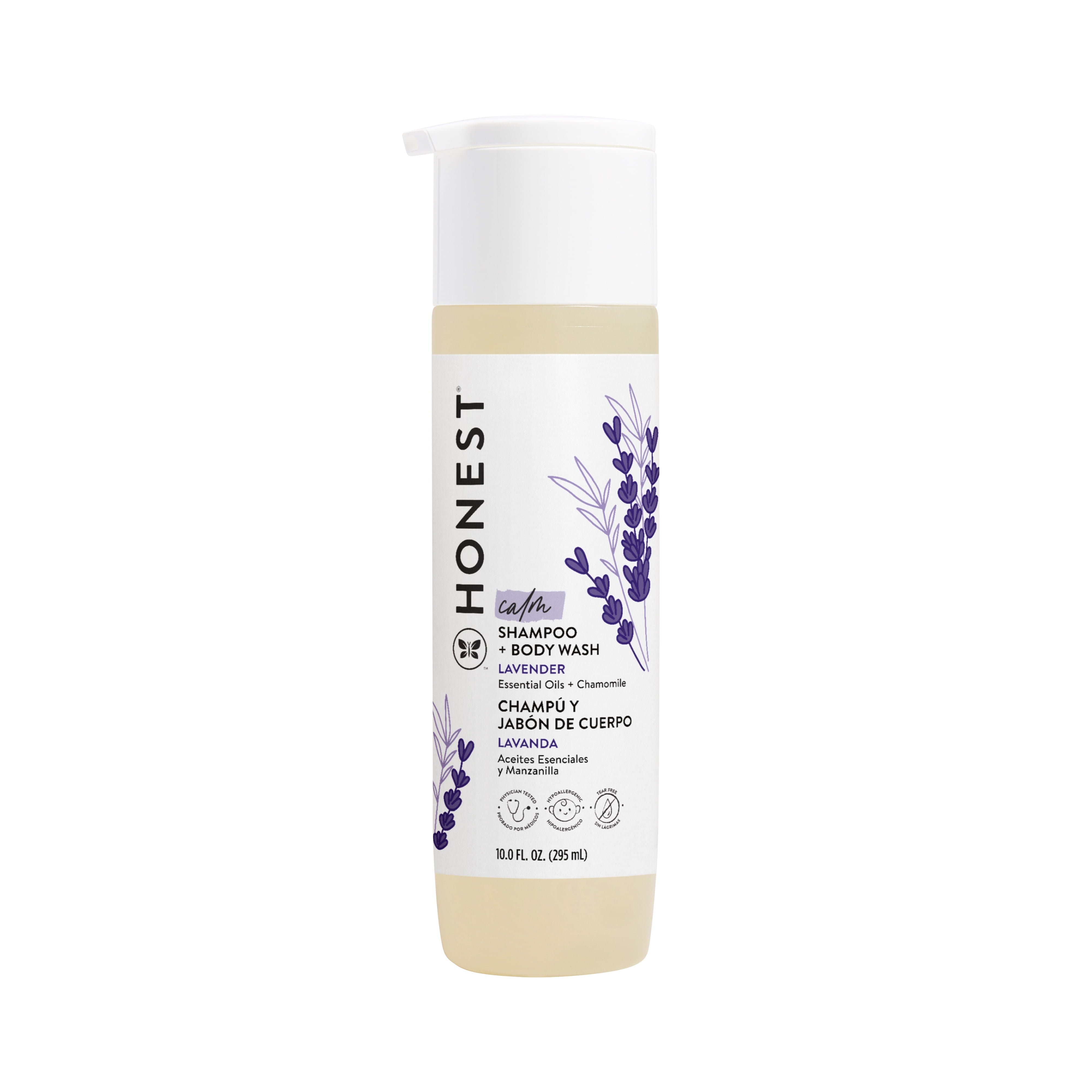 The Honest Company Baby Calm Lavender Bath Duo: Shampoo + Body Wash 10 fl oz + Conditioner 10 fl oz