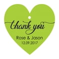 thumbnail image 1 of 100 PCS Personalized Wedding Favor Gift Tags Thank You Custom Made Heart Shape Hang Tags, 1 of 1