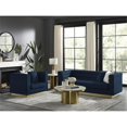 thumbnail image 3 of Posh Living Aylah Velvet Club Chair Navy, 3 of 8
