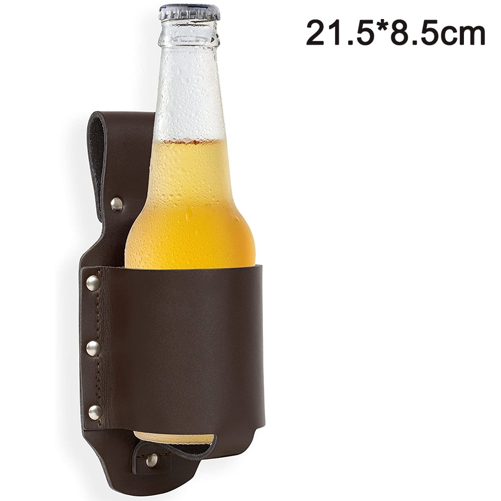 Beer Holster for Bottles and Cans Up To Approx. 0.5 Liters Beer Holder for Attaching To The Belt The Beer Holder Is of Course Also Suitable for Soft