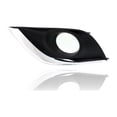 thumbnail image 4 of Fog Light Cover - Compatible/Replacement for '15-19 Nissan Versa Sedan SV/SE/SL- Bezel With Hole Black & Chrome Molding - Pair, Left Driver + Right Passenger Set - 622566W80A, 622576W80A, 4 of 4