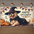 thumbnail image 4 of Decorative Design Happy Halloween Banner Dog Costume Polyester Material Pumpkin Decoration for Halloween Party Fall Festival Indoor Decoration, 4 of 9