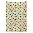 thumbnail image 2 of Avocado Tablecloth, Concept of Whole Fruit and Slices with Flowers and Leaves, Rectangle Satin Table Cover Accent for Dining Room and Kitchen, 52" X 70", Champagne and Multicolor, by Ambesonne, 2 of 2