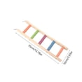 thumbnail image 3 of Wood Bird Ladder for Parrots and Small Birds, Natural Wood Climbing Ramp with Rope Steps and Hanging Toys, Cage Accessories for Exercise, Play and Chewing, 3 of 6