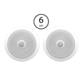 thumbnail image 2 of Pyle 6.5 Inch 2 Way Round In Wall/Ceiling Home Speakers System Audio (6 Pair), 2 of 8