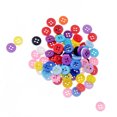 thumbnail image 2 of 100 Pcs Boutons 9mm Quatre Trous pour Couture Artisanat DIY Bouton pour Vêtements d'Enfants, 2 of 7