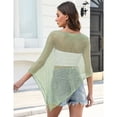 thumbnail image 6 of Sheer Poncho Tops for Women Shrug Bolero Lightweight Knit Crochet Shrug Mesh Cover Up Summer 2026, 6 of 8