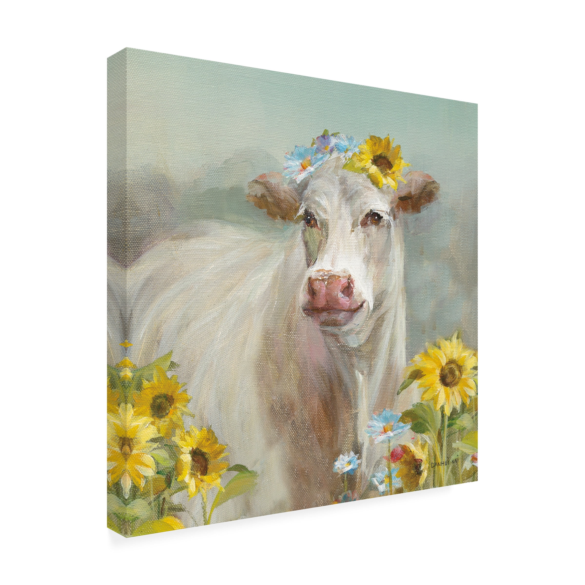 Danhui Nai 'A Cow in a Crown' Canvas Art