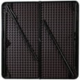 thumbnail image 3 of 34'' Square Bi-Fold Brown Wood Grain Plastic Folding Table with Carrying Handle, 3 of 9