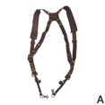 thumbnail image 1 of Double Harnais SLR Caméra Cross Shoulder Cuir Multi Acc Ajustable C9K9, 1 of 9
