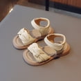 thumbnail image 2 of Duqingm Sandals for Girls Baby Girls Sandals Summer Shoes Outdoor First Walker Toddler Girls Boys Shoes Yellow,7, 2 of 6