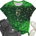 thumbnail image 4 of Fewfanhot Womens Blouses St Patricks Day Shirt Women Funny Saint Patricks Day Shirts Cute Shamrock Tshirt Graphic Tee Tops, 4 of 6