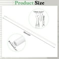 thumbnail image 2 of Baguette de Remplacement pour Stores de 24 Pouces, Baguette d'Inclinaison de Stores Combinable avec Crochet d'Étanchéité, Tige Verticale pour Ouvre-Rideau de Fenêtre Accessoire, Blanc, 2 of 7