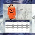 thumbnail image 5 of BOOHIT Halloween Women Pumpkin Costume Sexy Dress 3/4 Sleeve Off Shoulder Spooky Long Shirts (XL), 5 of 7