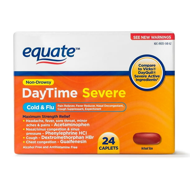 Equate Daytime Cold & Flu; Pain Reliever, Fever Reducer, Nasal