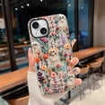 thumbnail image 2 of Funda de teléfono Mainrenka Halloween para iPhone 13 Skeleton Floral, 2 of 7