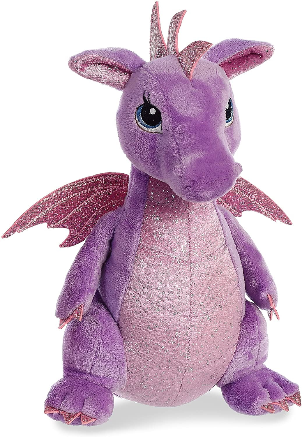9" Light Up Shimmery Purple Dragon Light-Up Cuties Aurora 