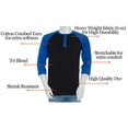 thumbnail image 3 of Styllion Big and Tall Mens Raglan Baseball Shirts - RHQS, 3 of 7