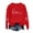 Red-E, variant on Uaswgudfs Women's Valentine's Day Crewneck Long Sleeve Pullover - Loose Fit Casual Sweatshirt with Heart Print, Valentine Graphic Top for Women,Casual Pullover
