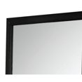 thumbnail image 2 of Transitional Style Mirror with Raised Wooden Frame, Black and Silver, 2 of 2