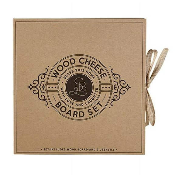 Christian Brands G2041 Bless Wood Cheese Board SetPack of 2