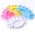 thumbnail image 3 of Langgg Plastic Paint Palette Tray DIY 7-Well Craft Art Painting Nail Beauty Pallet Accessory Random Color, 3 of 7