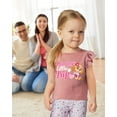 thumbnail image 3 of Mothers Day Paw Patrol Mommy Little Pup Ruffle Toddler Girls Ruffle Sleeve Top 3T Mauvelous, 3 of 5